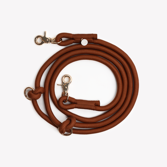 'Clay' - Hands Free Dog Braided Rope Leash