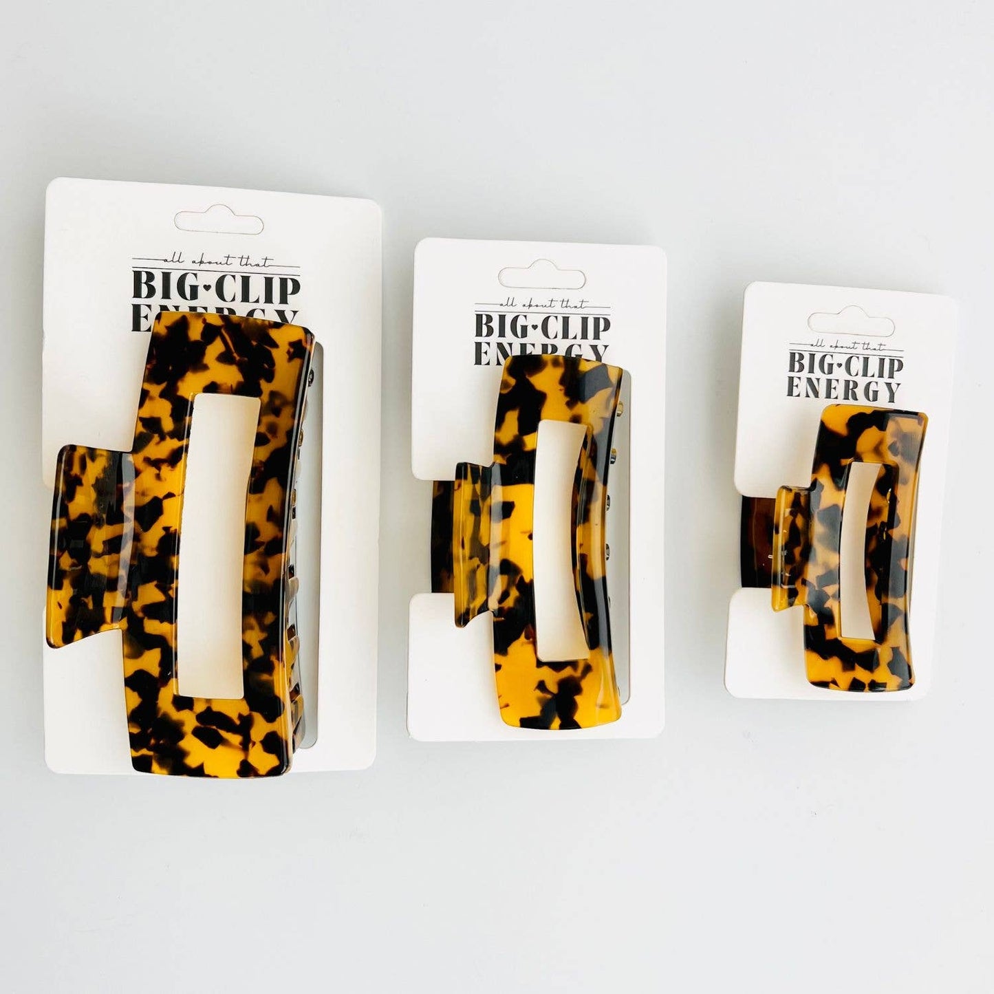 XXL Claw Clip | Big Clip Energy | Funny Thick Hair Claw Clip: Black & White / XXL (5")