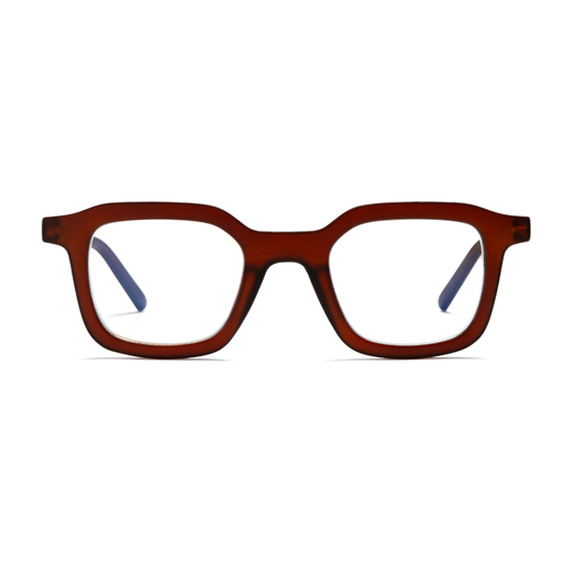 Unisex Brown Blue Light Blocking Glasses & Reading Glasses: +1.50 Blue Light