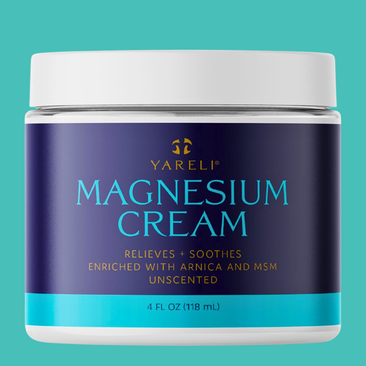 Yareli Magnesium Cream with Arnica and MSM, 4oz, Unscented