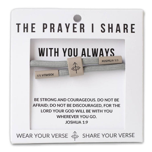 WITH YOU ALWAYS Cord Bracelet | Christian Jewelry |Scripture
