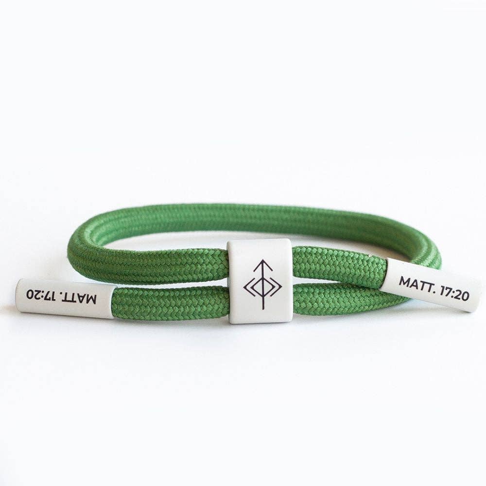MOVE MOUNTAINS Bracelet, Christian Cord Bracelet