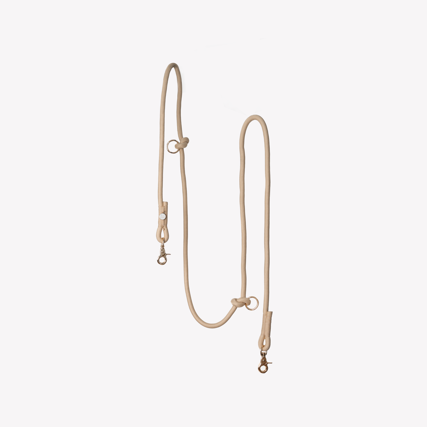 'Tan' - Hands Free Dog Braided Rope Leash