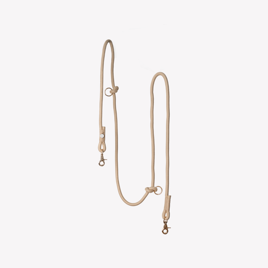 'Tan' - Hands Free Dog Braided Rope Leash
