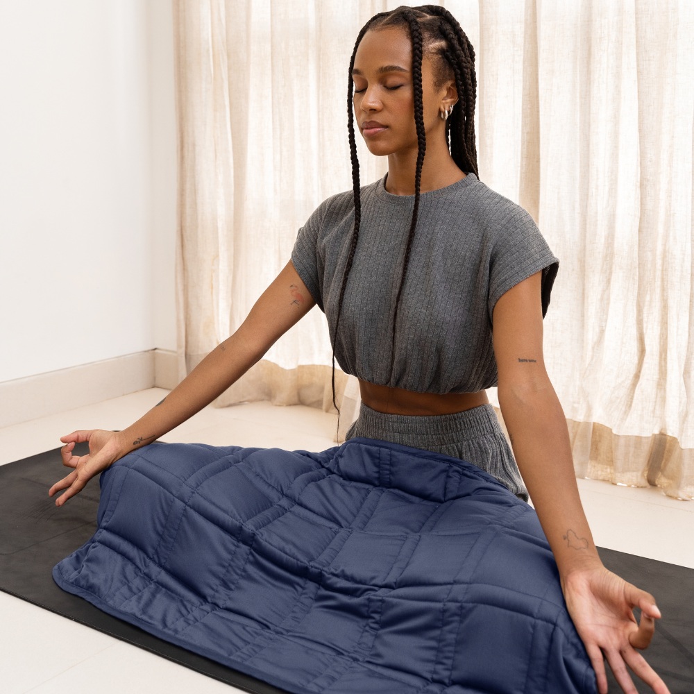 Weighted Lap Blanket - 8lbs: Silver Sage