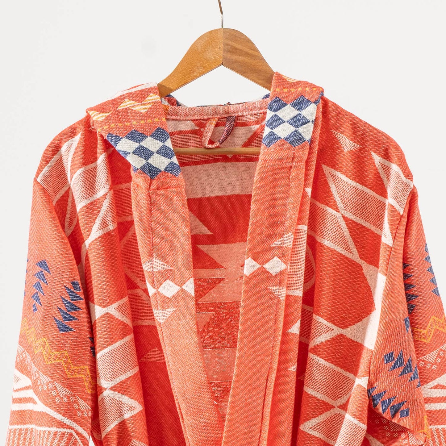 Tribal Bathrobe Turkish Cotton Light Weight Robe Quick-dry: L-XL