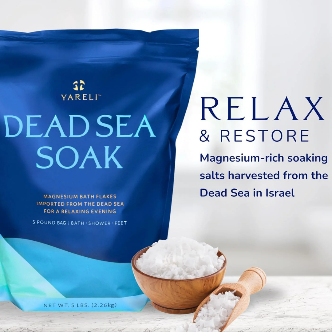 Unscented Dead Sea Magnesium Bath Soak –Gentle Muscle Relief