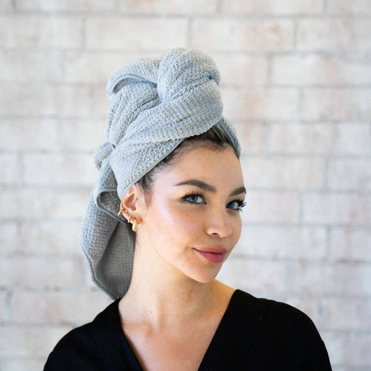 VOLO Hero Hair Towel- Luna Gray Luxe Tube
: Luna Gray