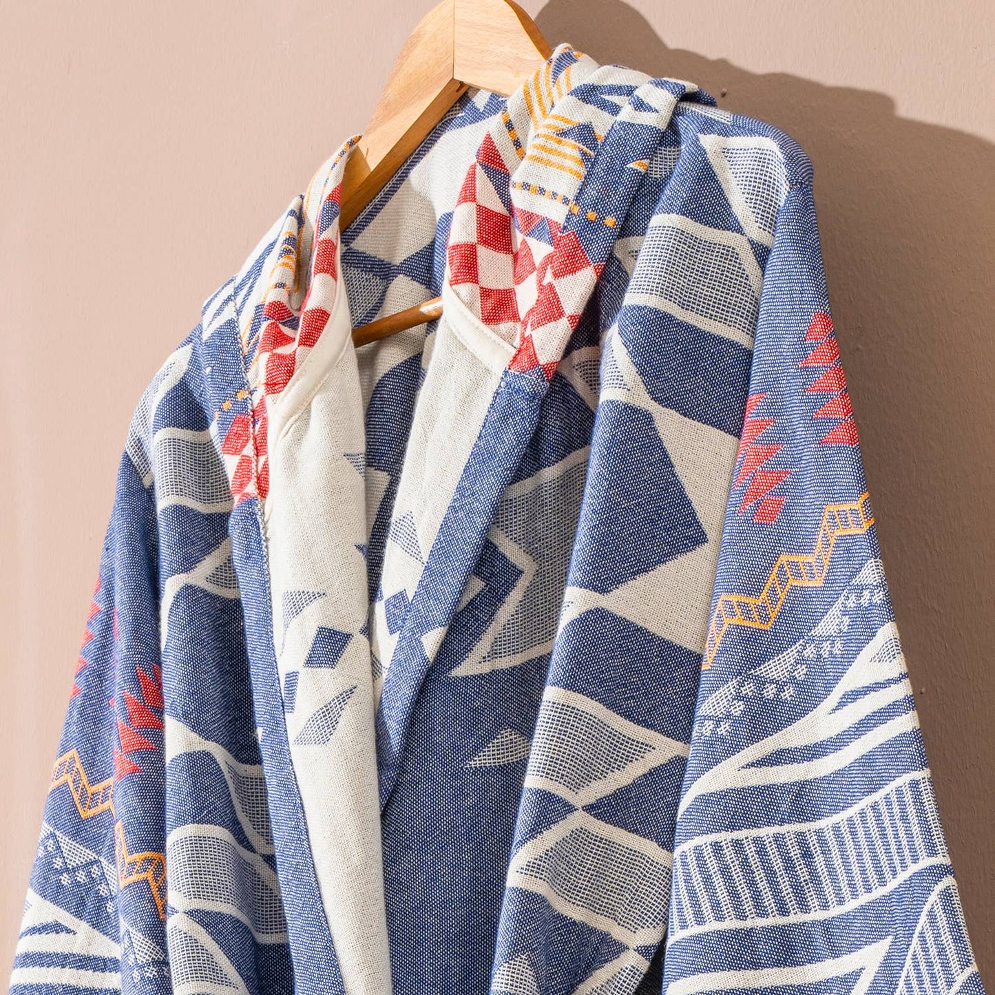Tribal Bathrobe Turkish Cotton Light Weight Robe Quick-dry: L-XL
