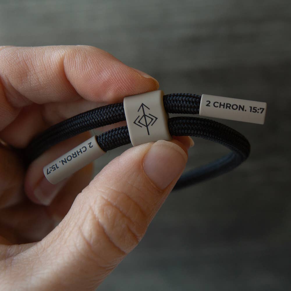 DON'T GIVE UP  Bracelet, Christian Cord Bracelet
