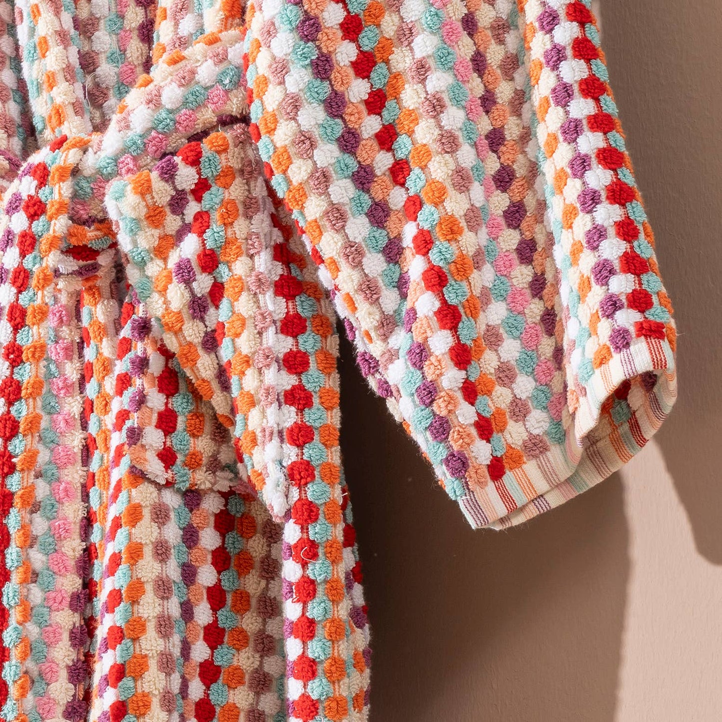 Pompom Bathrobe Handloom Turkish Cotton Resort Heavy Luxury: L-XL