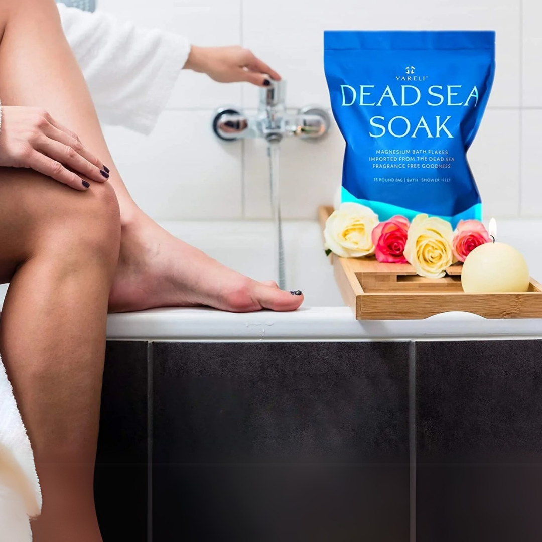 Unscented Dead Sea Magnesium Bath Soak –Gentle Muscle Relief